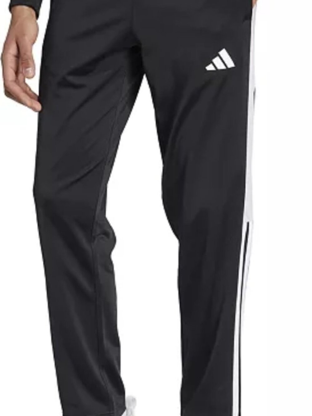 Adidas Men's Stripe Logo Snap Bottom Sweats Large NWT